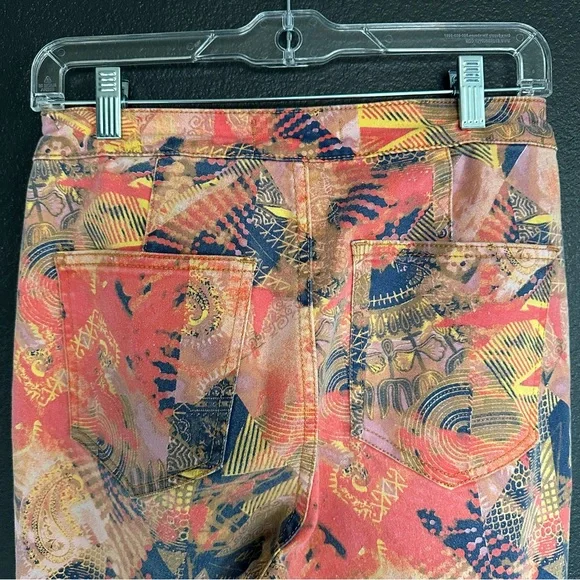 Free People We The Free Just Float On Printed Flare Bell Bottom Jeans Size 27 - Picture 6 of 8